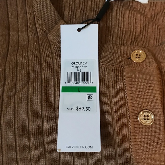 Calvin Klein button up sweater - Picture 7 of 8